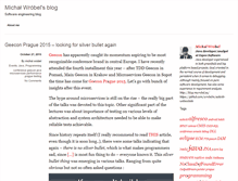 Tablet Screenshot of blog.mwrobel.eu
